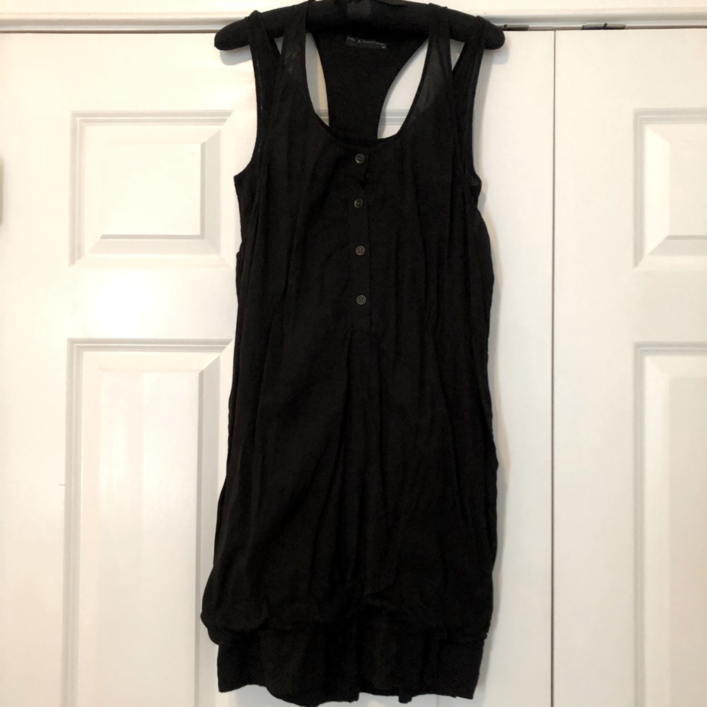 Rag & Bone Two Layer Sleeveless Shirt Dress